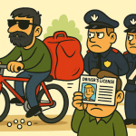 Passeggiava in bici portando, disinvoltamente, droga e armi nel borsone