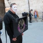 Animals Voices United davanti a Palazzo dei Priori